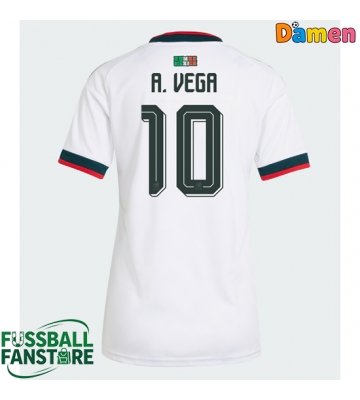 Mexiko Alexis Vega #10 Replik Auswärtstrikot Damen WM 2026 Kurzarm